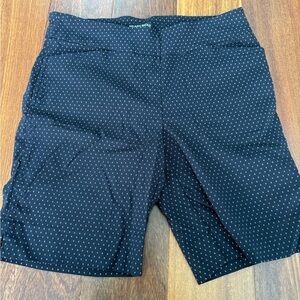 Hilary Radley Black and White Patterned Women Shorts